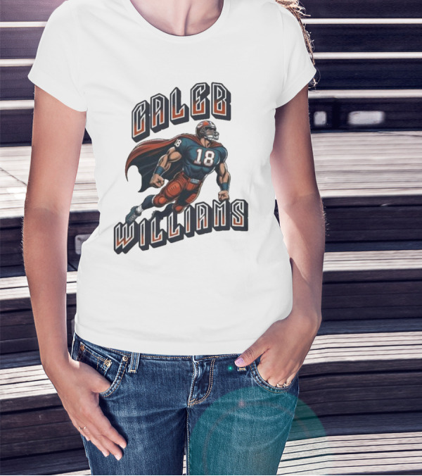 Caleb Williams Football Heroic Number 18 Superhero T-Shirt