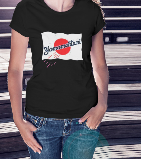 Yamamohtani Rising Sun Japanese Flag Yamamoto T-Shirt