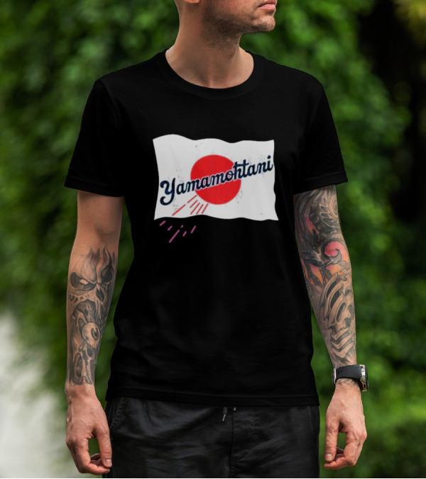 Yamamohtani Rising Sun Japanese Flag Yamamoto T-Shirt