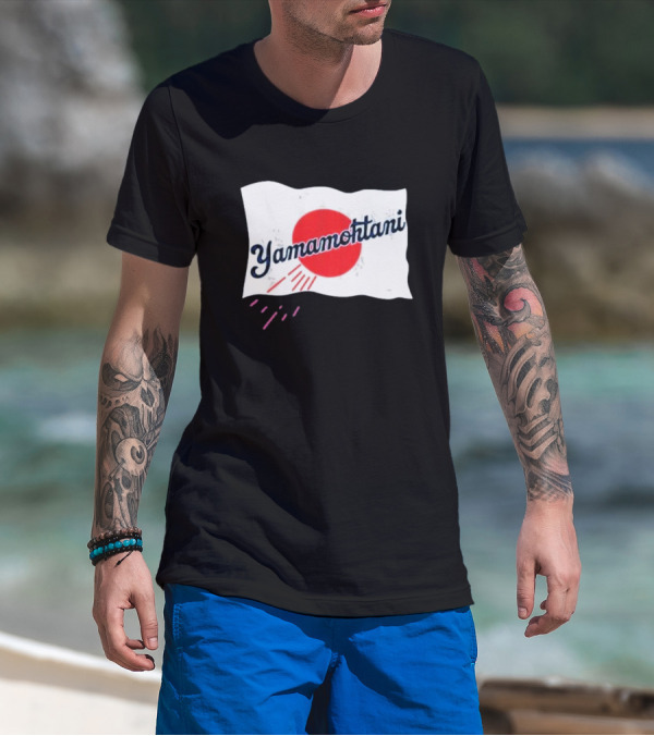 Yamamohtani Rising Sun Japanese Flag Yamamoto T-Shirt