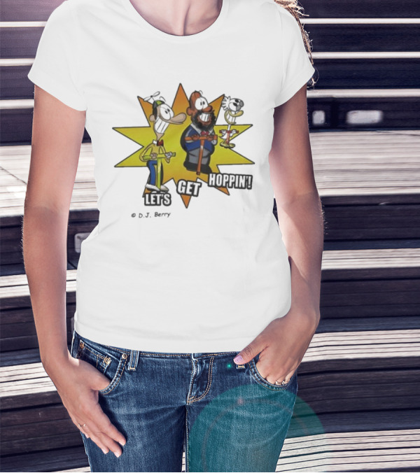 Let's Get Hoppin D.J. Berry Comic Burst T-Shirt