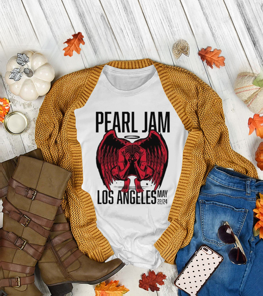 Pearl Jam Los Angeles May 22 2024 Tour Angel T-Shirt