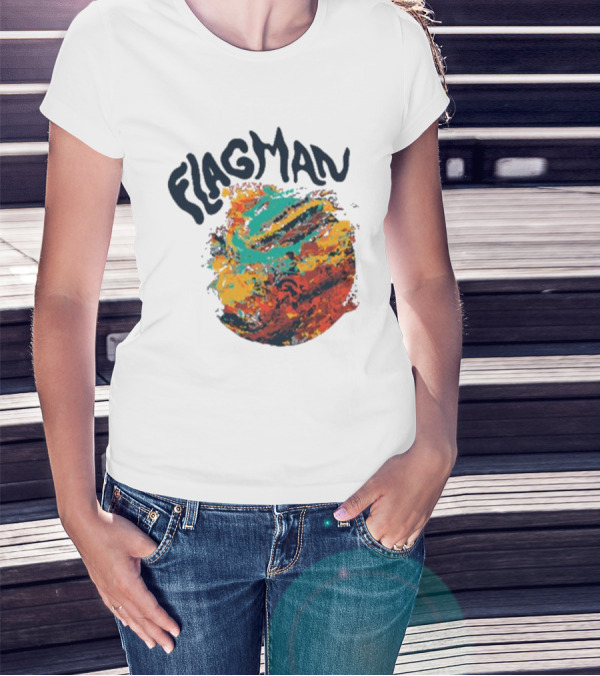 FLAGMAN Swirl Vibrant Earth Hues T-Shirt