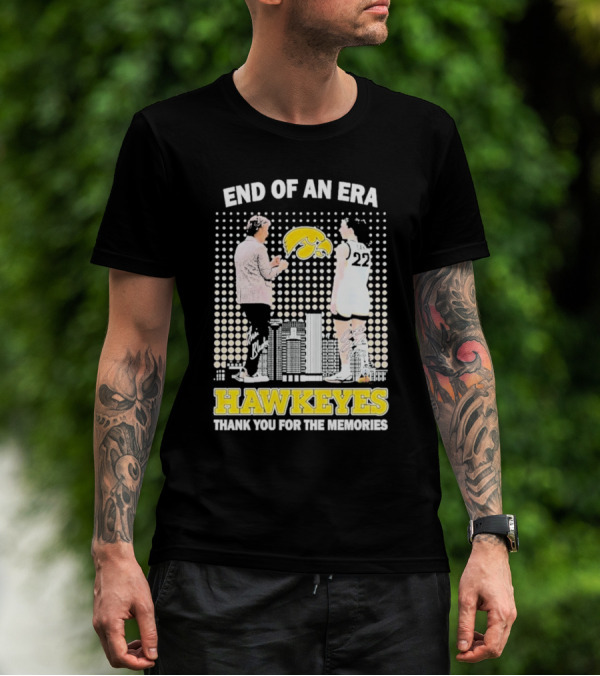End Of An Era Lisa Bluder Hawkeyes Thank You For The Memories Basketball T-Shirt