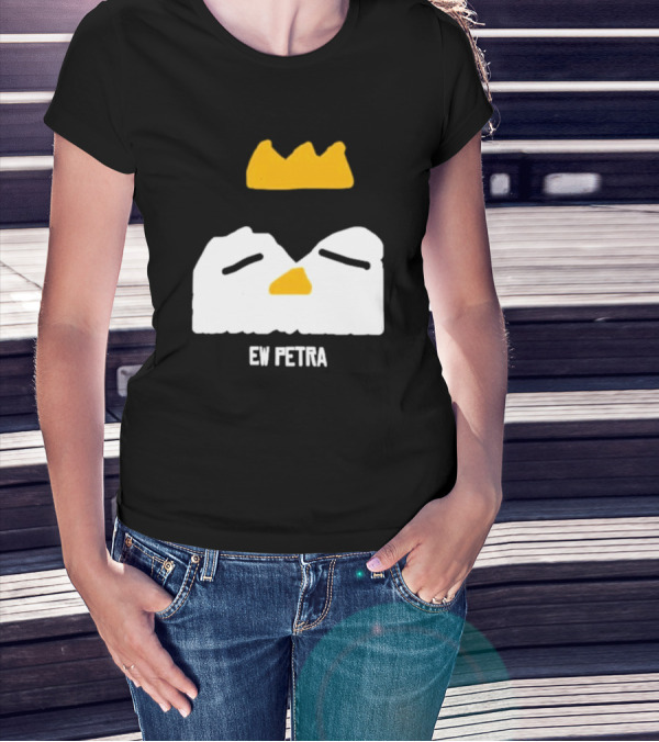 Petra Groaning Crown Face Icon Ew Text T-Shirt