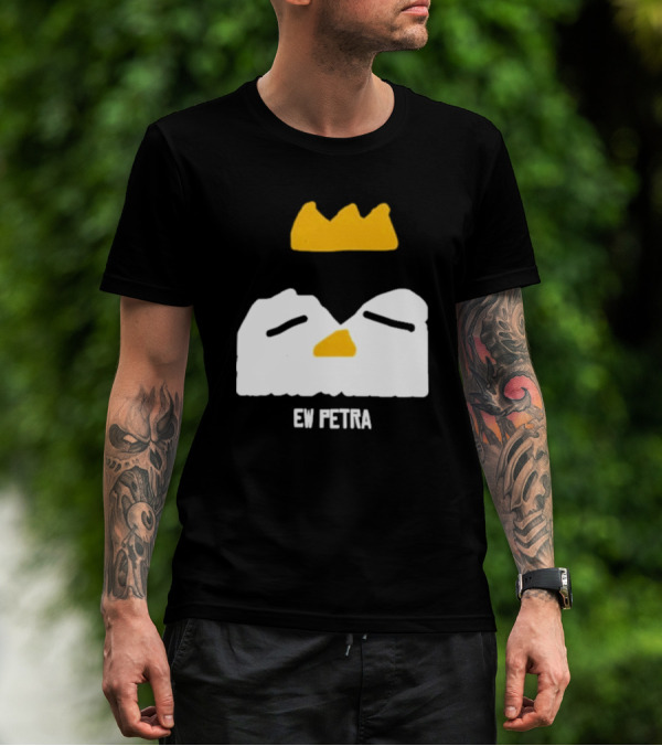 Petra Groaning Crown Face Icon Ew Text T-Shirt