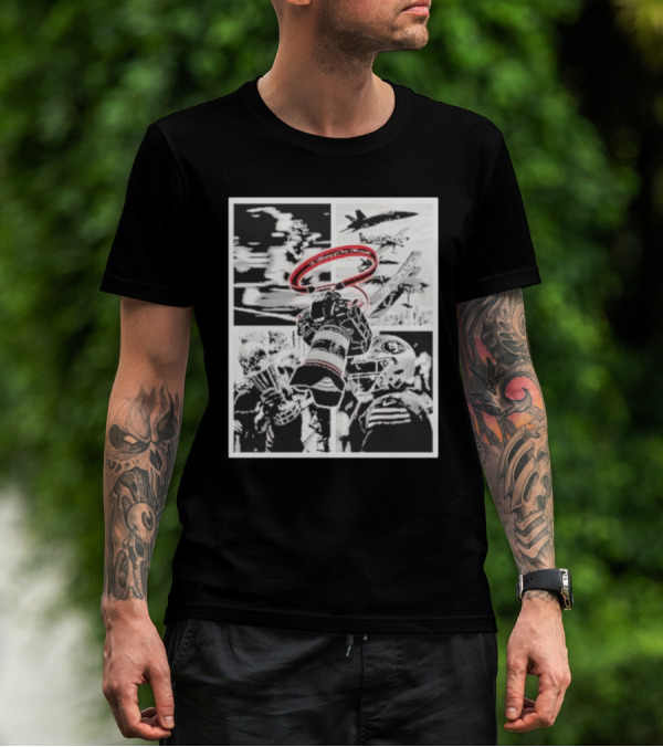 Warriors In Memory Of Chris Mezzavilla San Francisco 49ers Football Jets Flyover T-Shirt