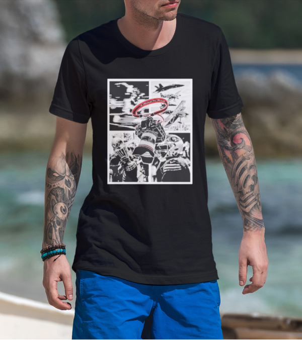 Warriors In Memory Of Chris Mezzavilla San Francisco 49ers Football Jets Flyover T-Shirt