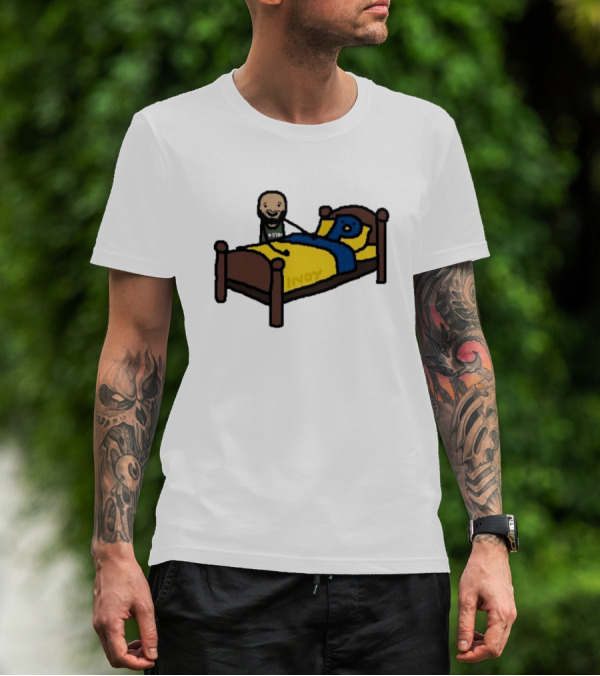 Derrick Night Night NBA Paint Sleepy Bedtime Cartoon T-Shirt