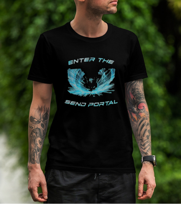 Enter The Send Portal Wings Burst T-Shirt
