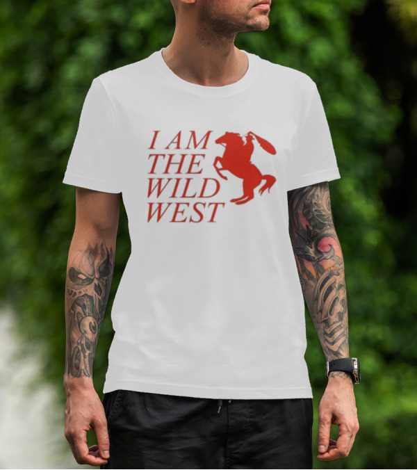 I Am The Wild West Horse And Rider Red T-Shirt