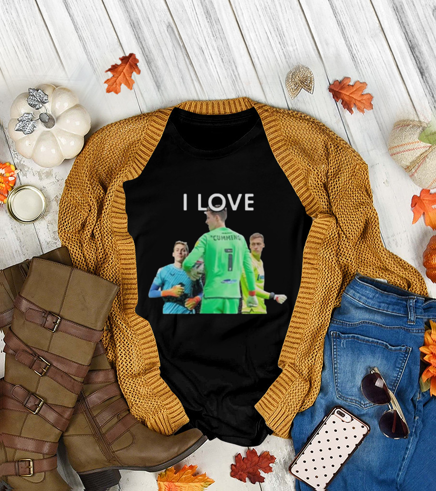 I Love Cumming Soccer Goalkeeper Trio T-Shirt