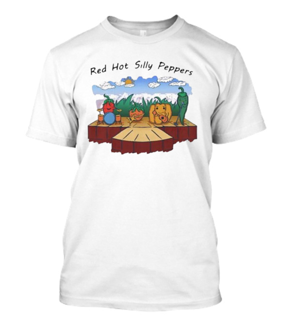 Red Hot Silly Peppers Vegetable Band Performance On Stage T-Shirt