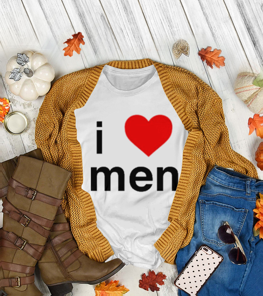 I Love Men Naomi Mcpherson Josette Heart T-Shirt
