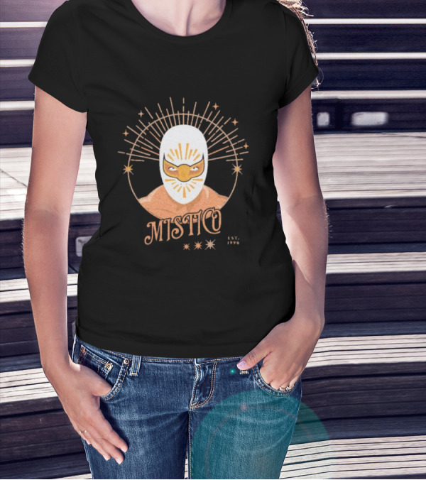 Mistico Est 1998 Wrestling Iconic Masked Starburst T-Shirt