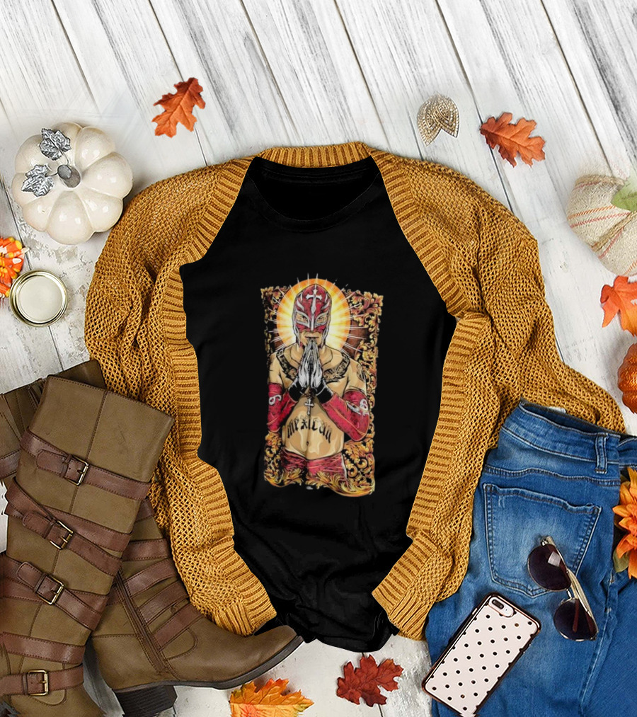 Rey Mysterio Mexican Prayer Prosphere T-Shirt