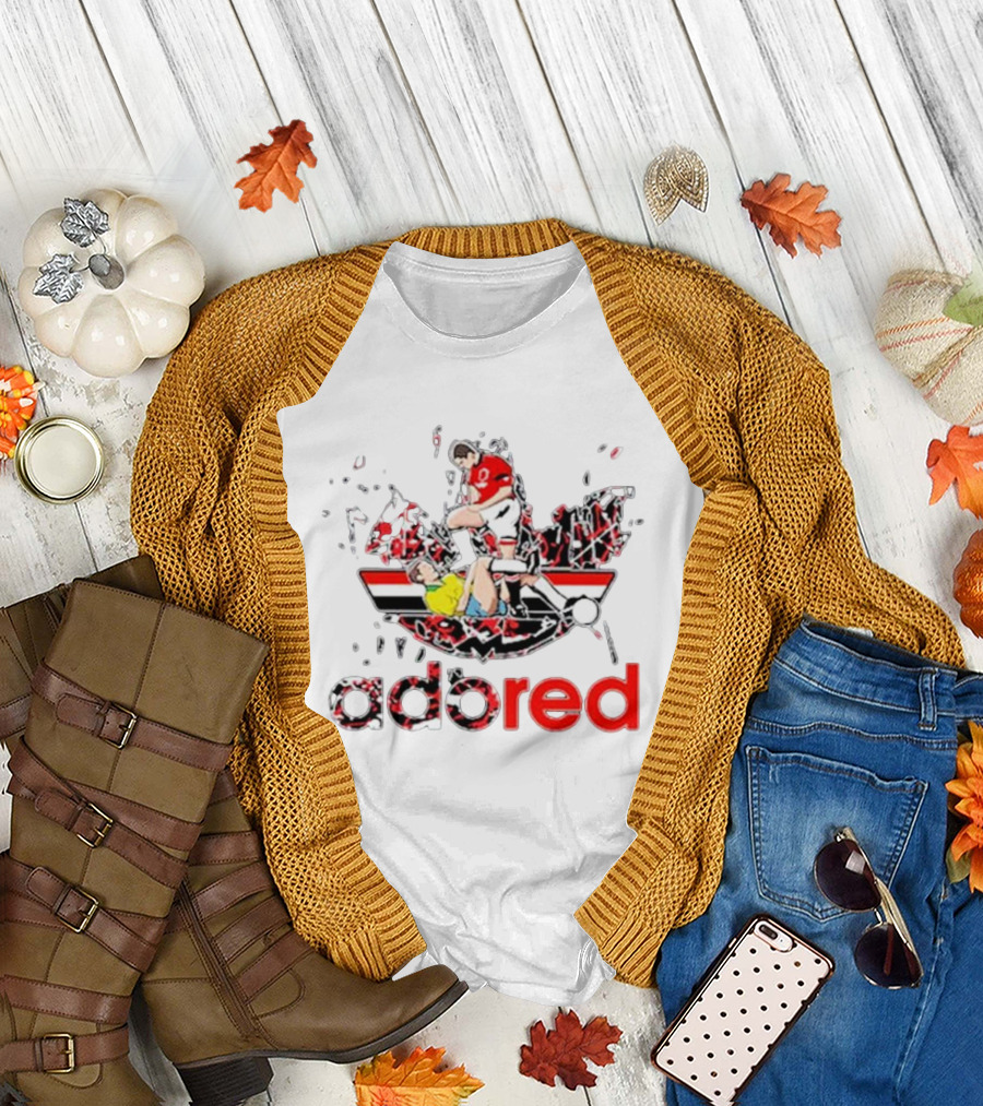 Adored Splatter Football Tackle T-Shirt