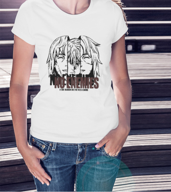 No Enemies A True Warrior Does Not Need A Sword Soul King Manga Faces T-Shirt