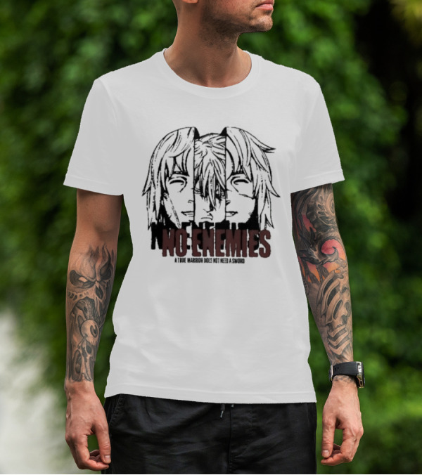 No Enemies A True Warrior Does Not Need A Sword Soul King Manga Faces T-Shirt
