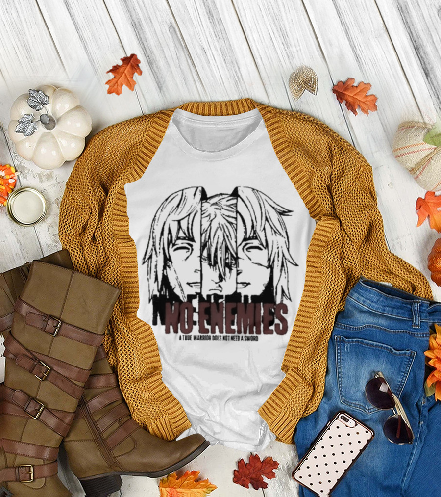 No Enemies A True Warrior Does Not Need A Sword Soul King Manga Faces T-Shirt