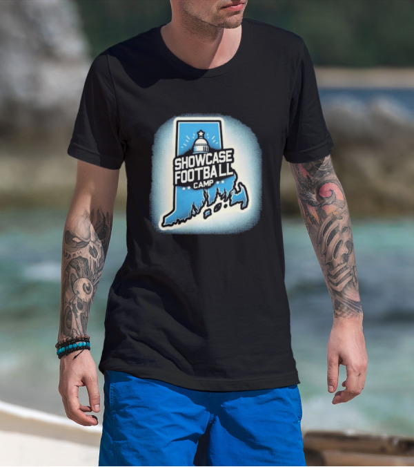 Showcase Football Camp Rhode Island Capitol Map T-Shirt