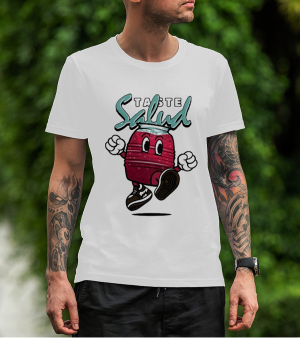 Taste Salud Hydration Immunity Energetic Cartoon Character T-Shirt