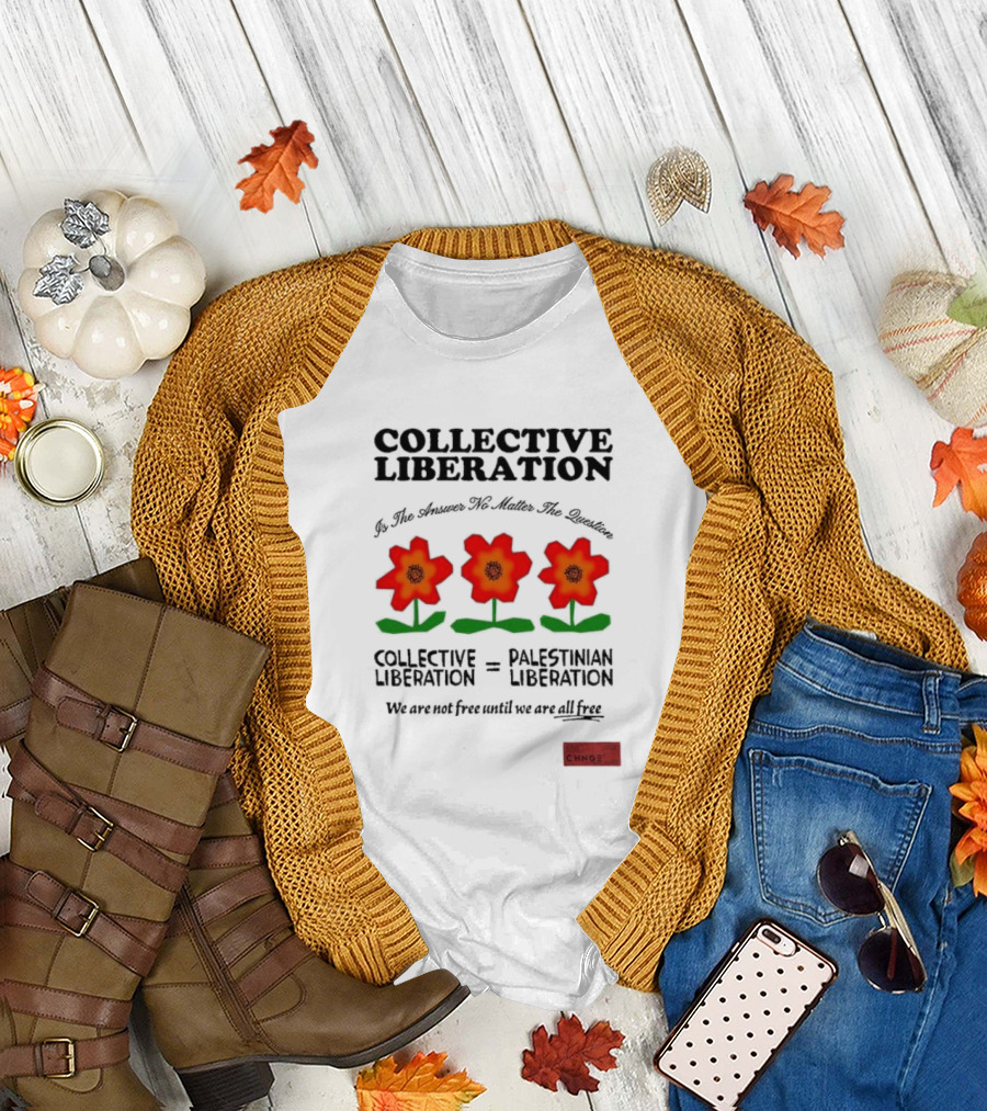 Collective Liberation Palestinian Liberation We Are Not Free Until We Are All Free T-Shirt