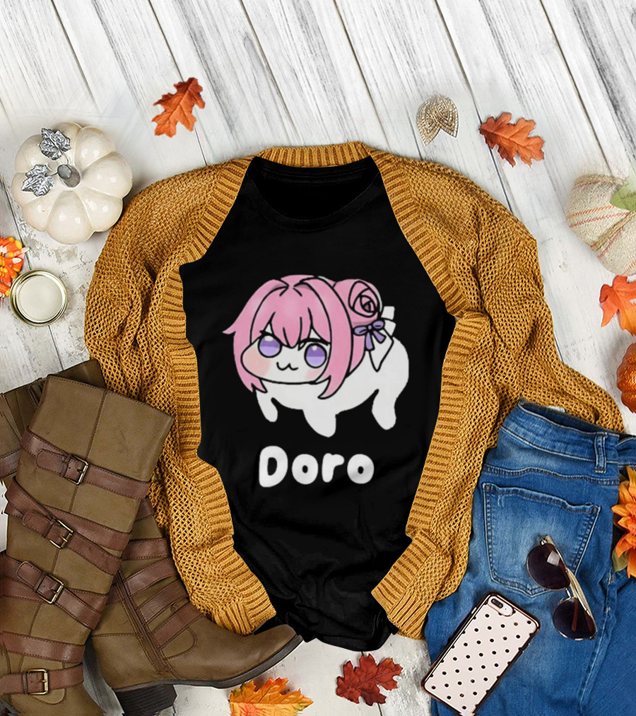 Doro Nikke Anime Pink Hair Character T-Shirt