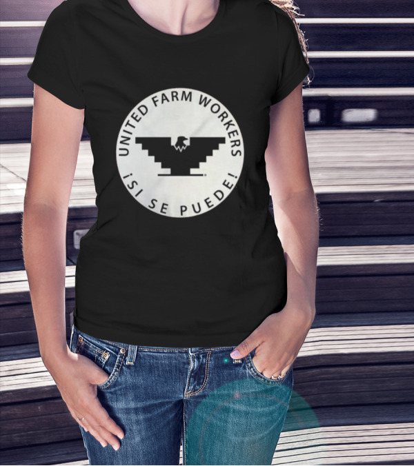 United Farm Workers ¡Sí Se Puede Eagle Emblem T-Shirt