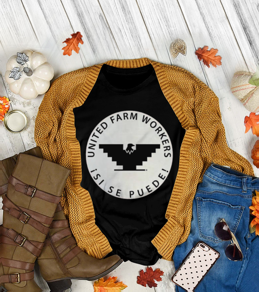 United Farm Workers ¡Sí Se Puede Eagle Emblem T-Shirt
