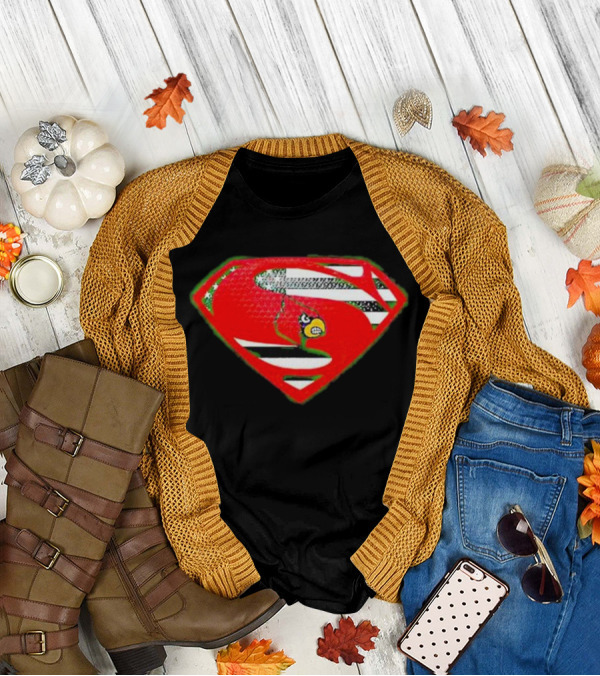 Superman Logo Louisville Cardinals USA Flag Fusion T-Shirt