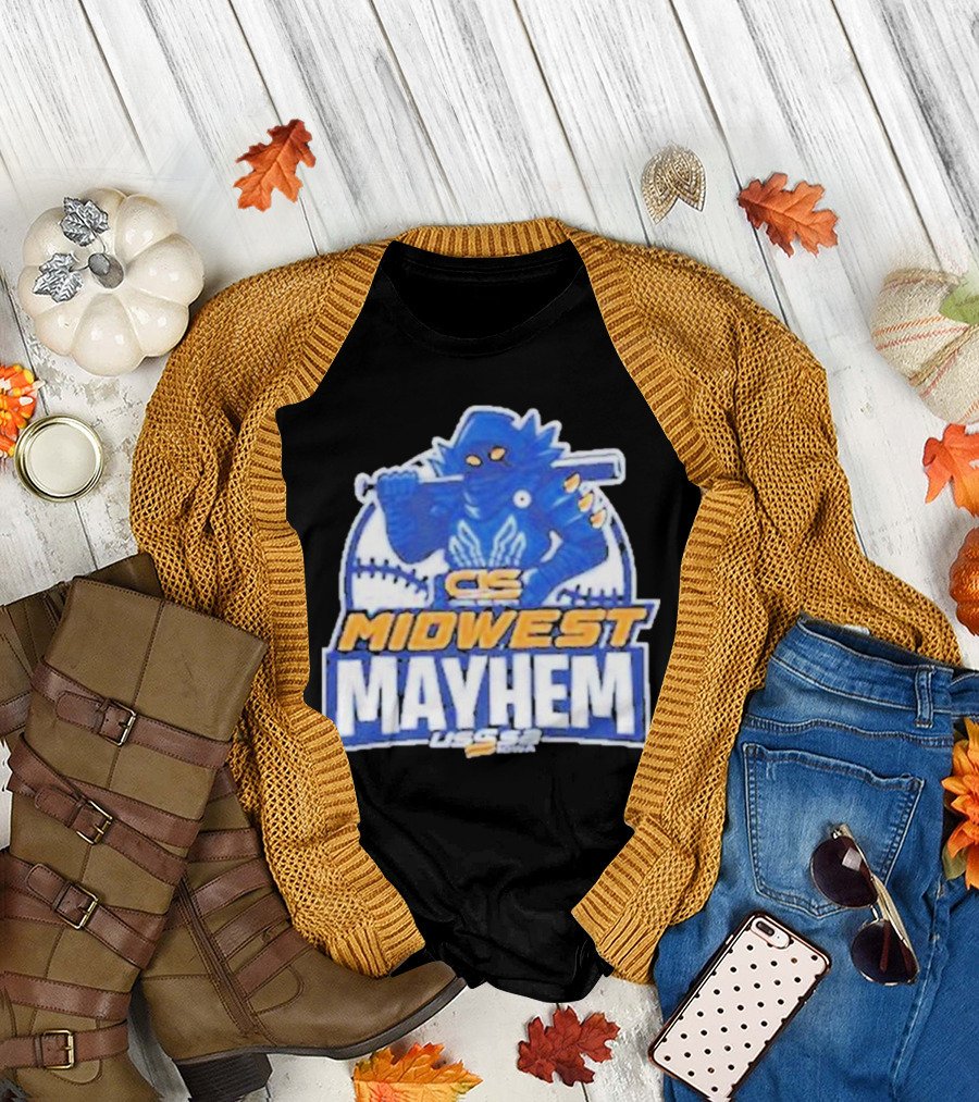 CS Midwest Mayhem USSSA Iowa Baseball T-Shirt