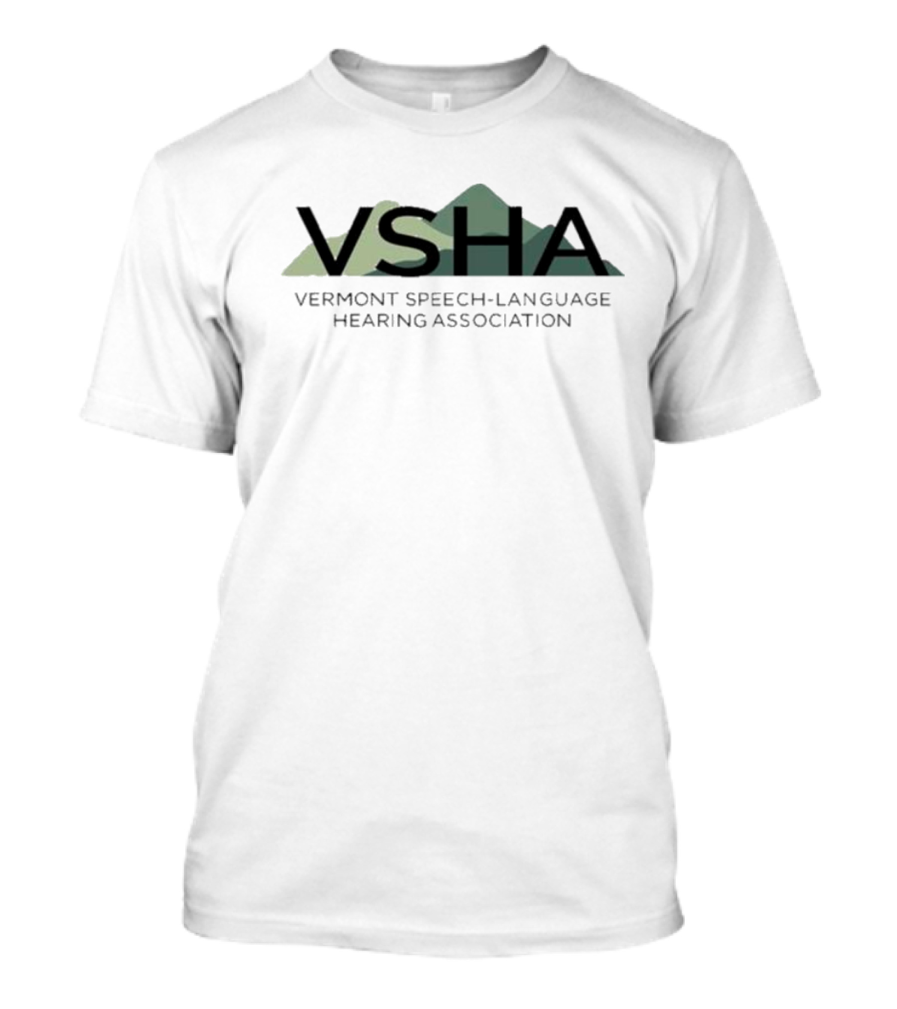 VSHA Vermont Speech-Language Hearing Association Mountain T-Shirt