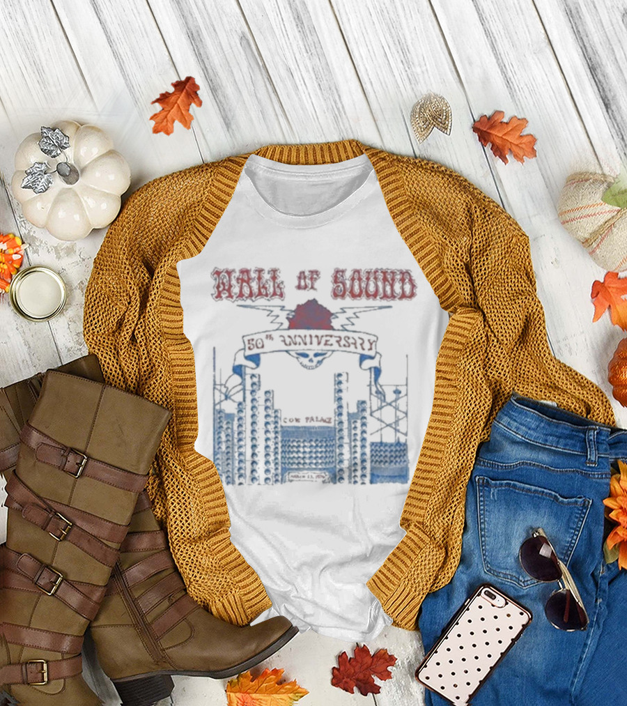 Wall of Sound 50th Anniversary Cow Palace Grateful Dead 1974 T-Shirt