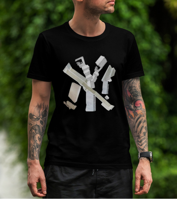New York Bricks Urban Abstraction Iconic T-Shirt