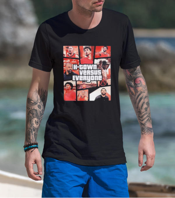 H-Town Versus Everyone Aaron Patterson Style Gta Inspired Sportswear T-Shirt
