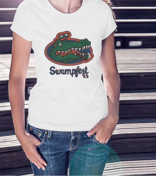 Adam22 Swampfest 23 Gator Smoking Cigar T-Shirt