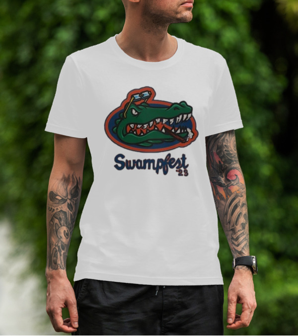 Adam22 Swampfest 23 Gator Smoking Cigar T-Shirt