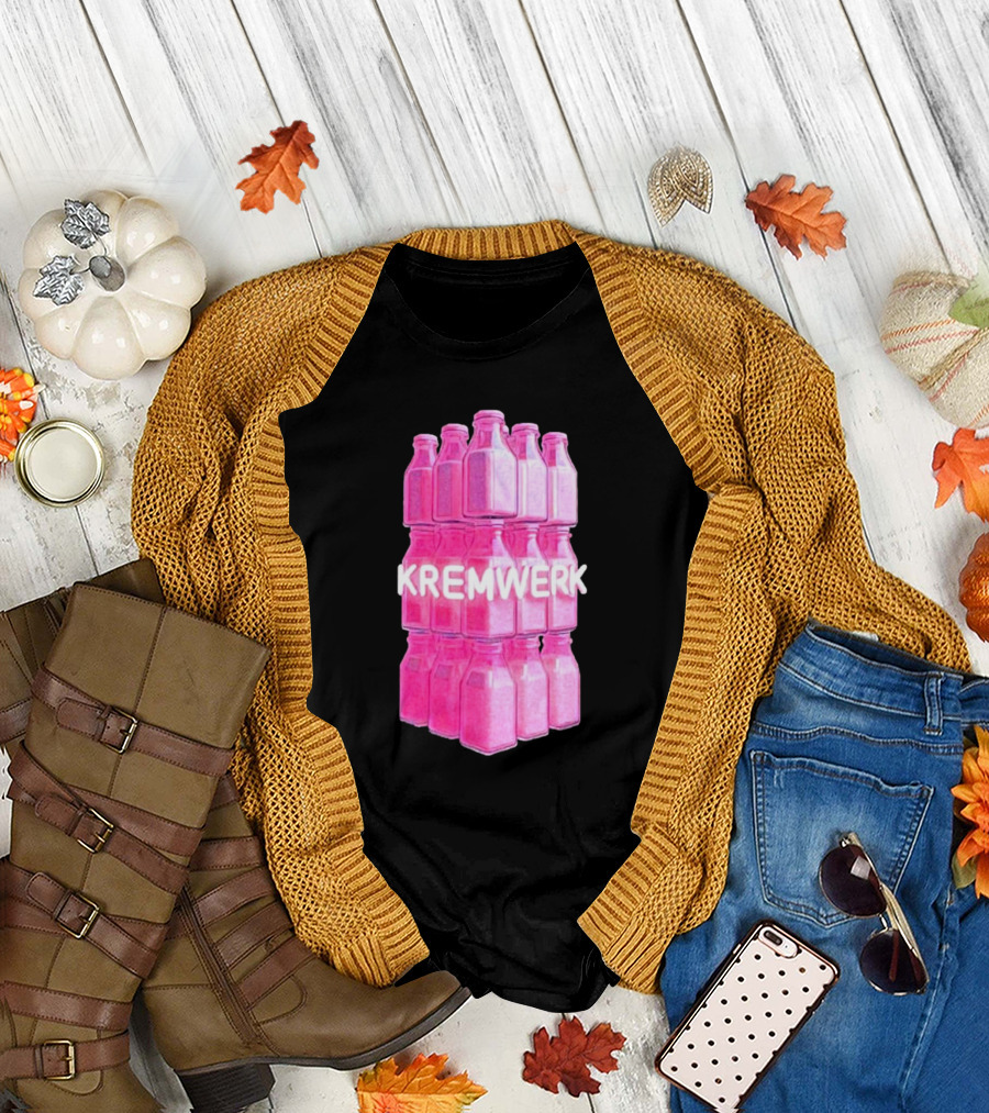 Kremwerk Seattle Wa Pink Cream Bottles Factory T-Shirt