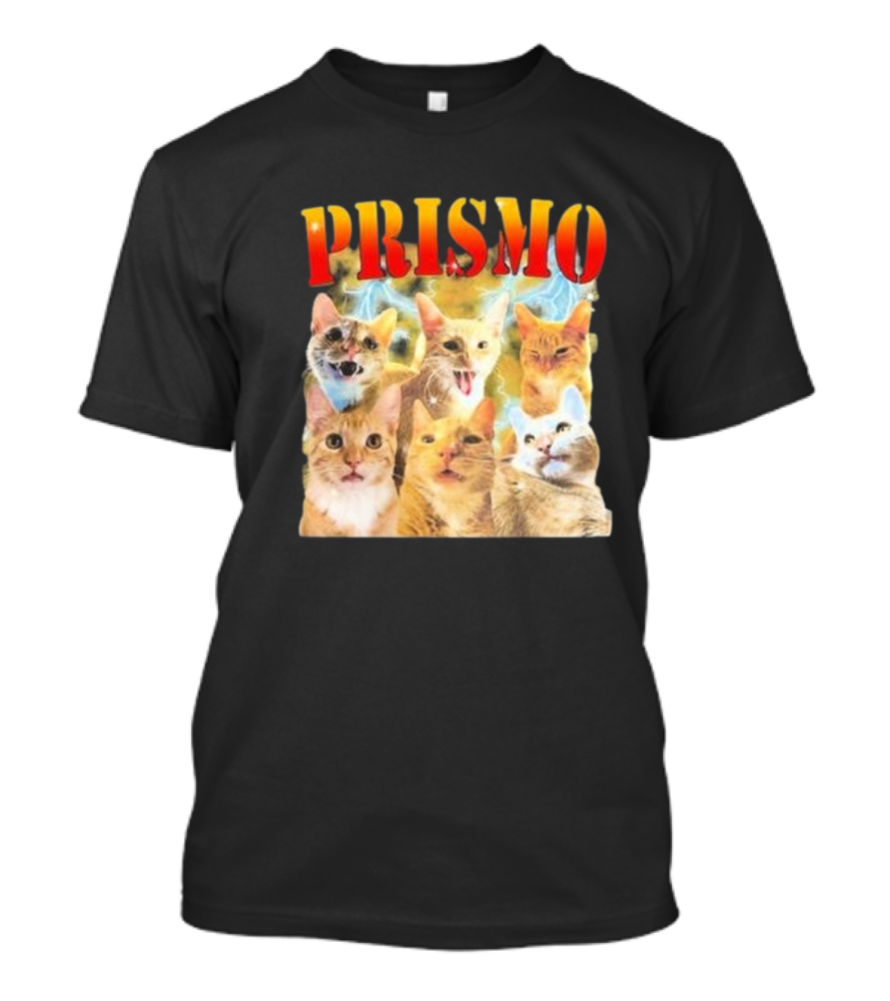 Prismo Cats Colorful Expressions Feline Montage T-Shirt