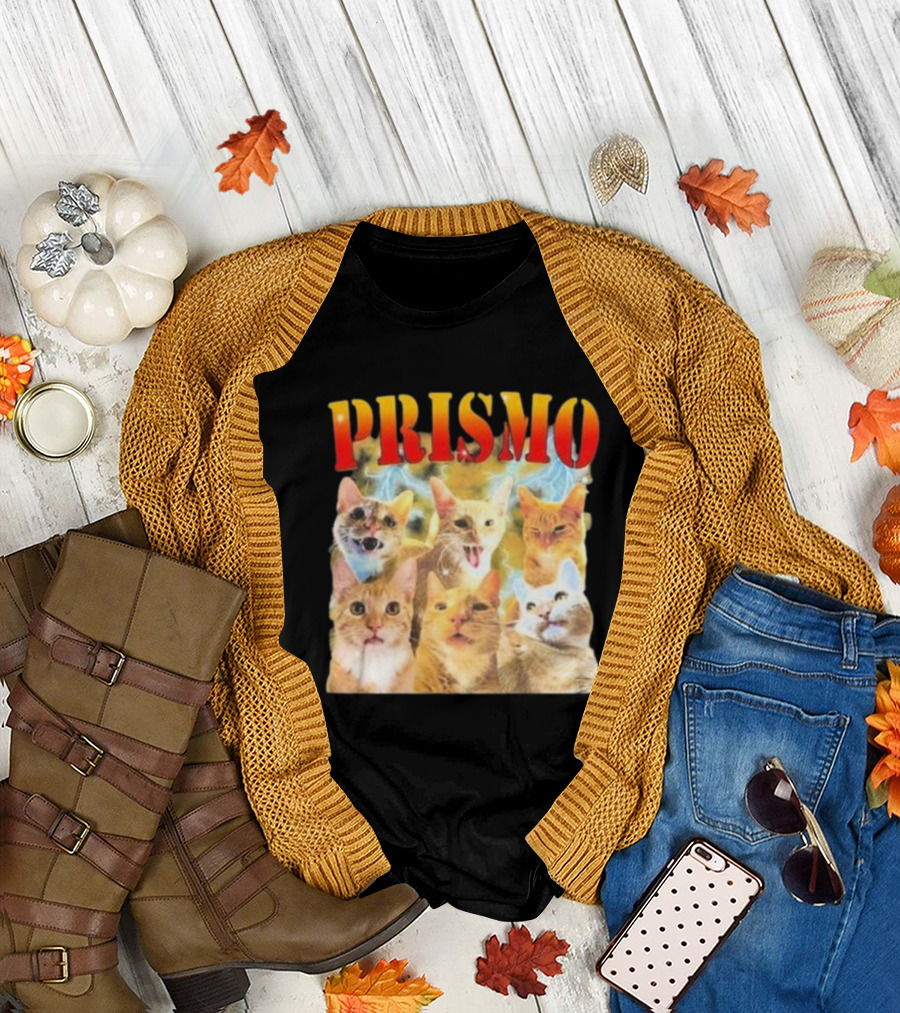 Prismo Cats Colorful Expressions Feline Montage T-Shirt