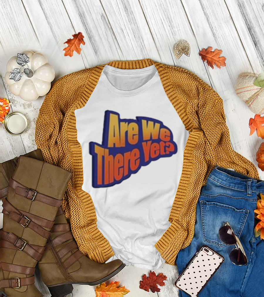 James Marriott Are We There Yet Retro Text T-Shirt