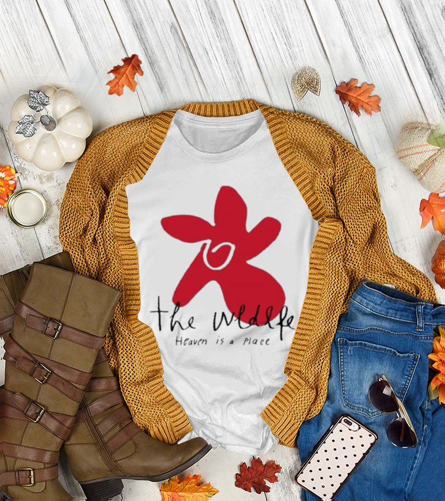 The Wldlfe Heaven Is A Place Red Flower T-Shirt
