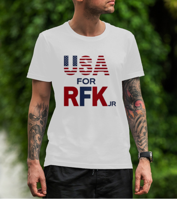 USA For RFK Jr American Flag T-Shirt