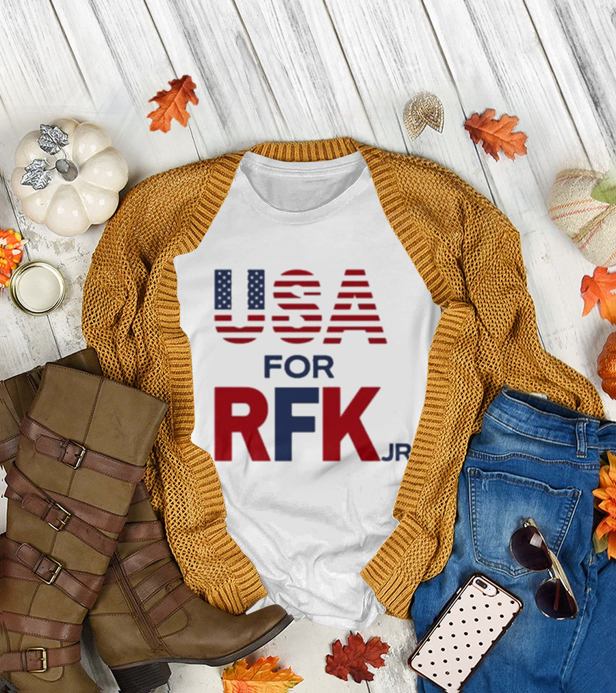 USA for RFK Jr American Flag T-Shirt
