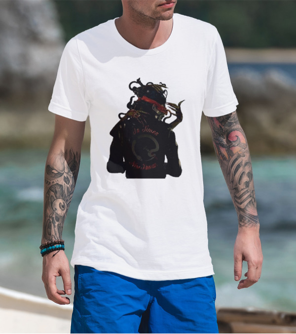 QOTSA In Times New Roman Blindfolded Figure With Entangled Hands T-Shirt