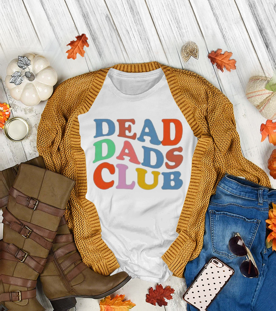 Wenshmoople Multicolored Dead Dads Club T-Shirt
