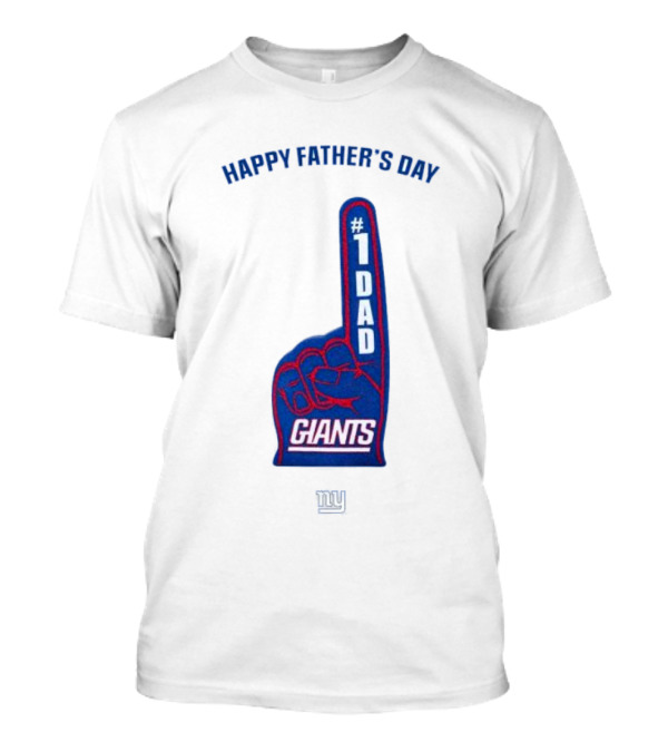 New York Giants #1 Dad Happy Father’s Day 2024 Fan Foam Finger T-Shirt
