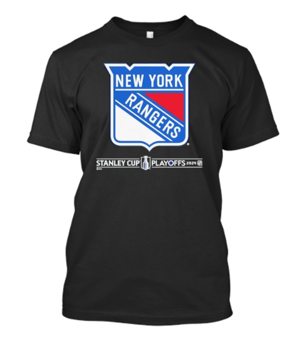 New York Rangers Stanley Cup Playoffs 2024 Hockey Team Emblem T-Shirt