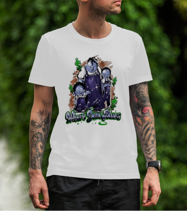 Where Dem Blues Based Savage T-Shirt